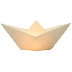 Papier Boot Lampe aus Harz, Länge 40 cm, Höhe16,5 cm