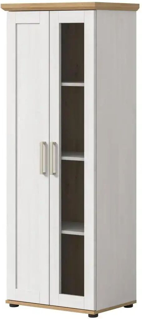Höffner Vitrine   ¦ holzfarben ¦ Maße (cm): B: 64 H: 161