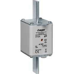 Hager LNH2315M NH-Sicherungseinsatz NH2 gG AC500V 315A Kombi-Melder mit Metall-Grifflasche