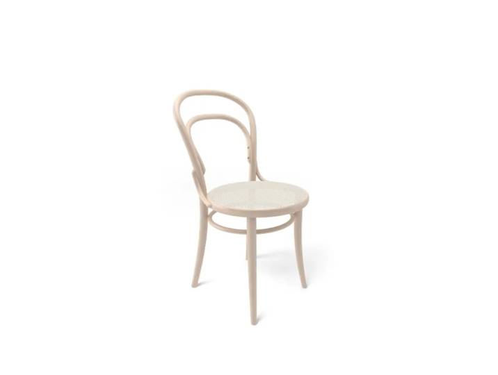 TON Ton no.14 Stuhl Klar lackierte Buche-New Rattansitz