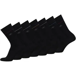 7 Paar Tom Tailor Socken - Unisex - Gr. 43-46 - schwarz
