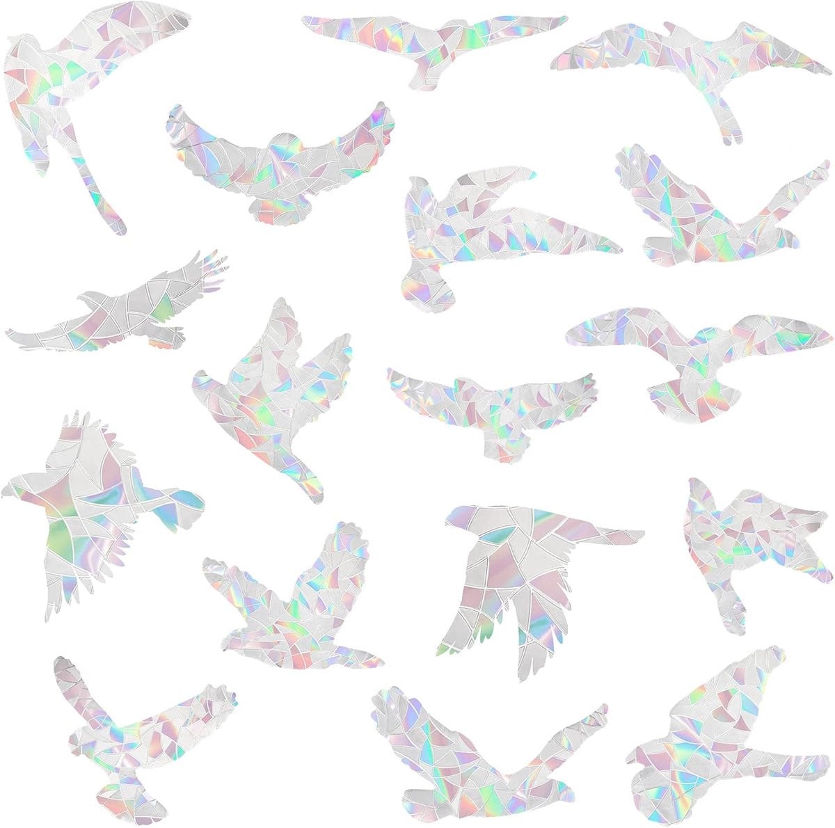 20 stuks Statische Raamstickers voor Vogelbescherming - PVC - Kamerdecoratie