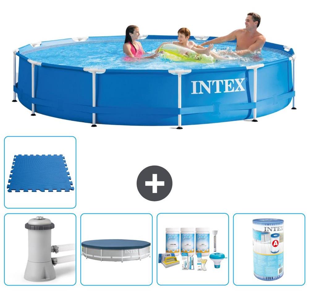 Frame Pool Rund - 366x76 cm - 6-teilig S31714