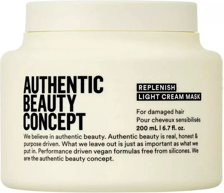 Authentic Beauty Concept - Replenish Light Cream Mask - Leichte Maske für feines und geschädigtes Haar, 200 ml, Fantasie