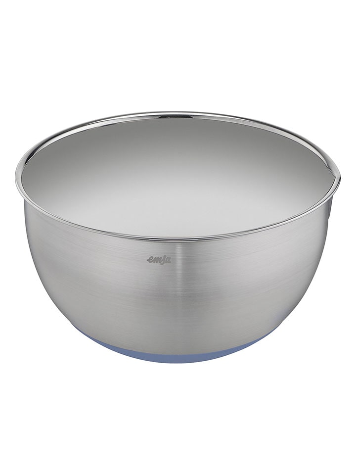 Emsa Rührschüssel "Prep & Bake" in Silber/ Blau - 4 l - onesize