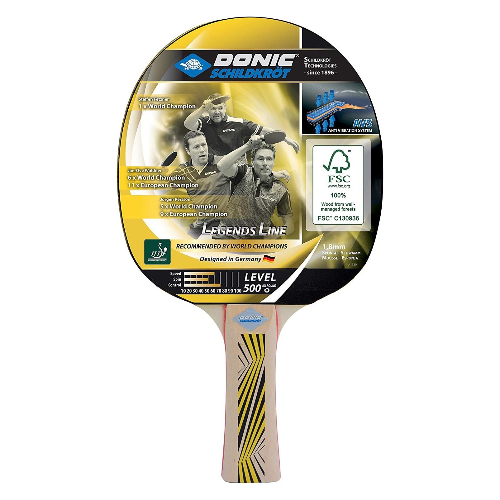 Donic Schildkröt Donic-Schildkröt Tischtennisschläger Legends Line 500 (758220)