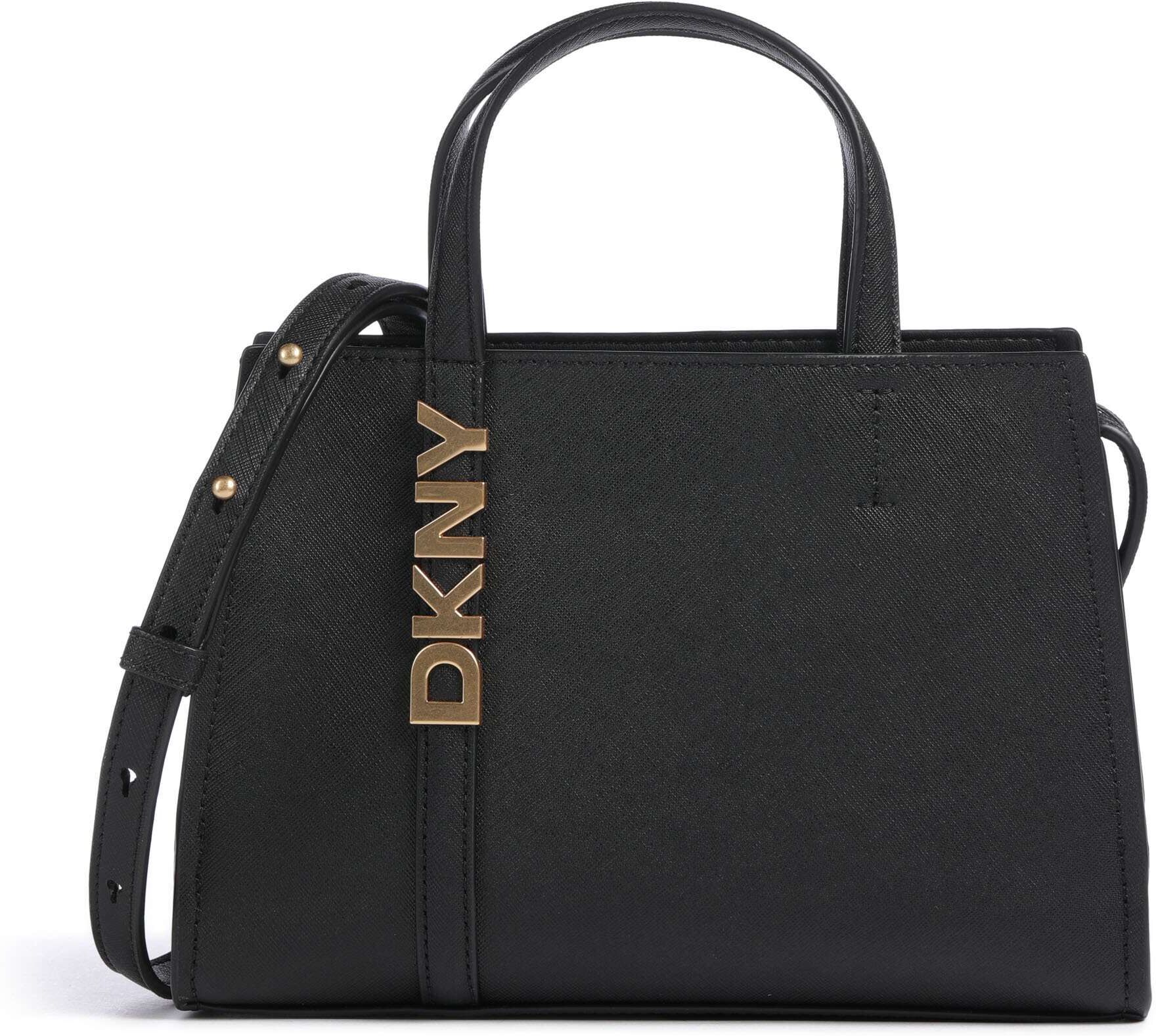 DKNY Avril Handtasche aus Leder, schwarz