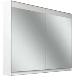 Schneider FILO HCL Spiegelschrank, Unterputz, Lichtband oben, 995x147x759mm, 2 Türen, 2 Steckdosen, 180.100.01.02, Ausführung: CH-Norm/Korpus weiss