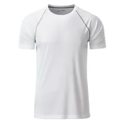 Funktions-Tshirt "JN496" - XL - white/silver