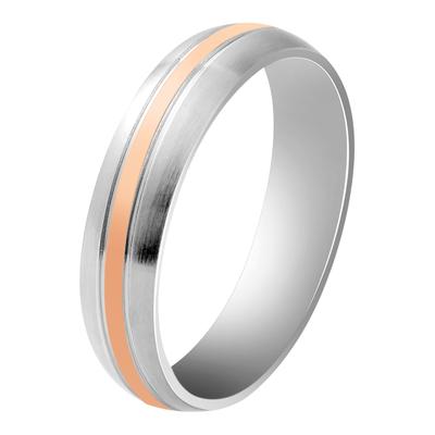 Fingerring ADELIA´S "Herren Ring aus Edelstahl" Gr. 66, rosa (silber), Fingerringe, Herren, 66, Edelstahl, Fingerring