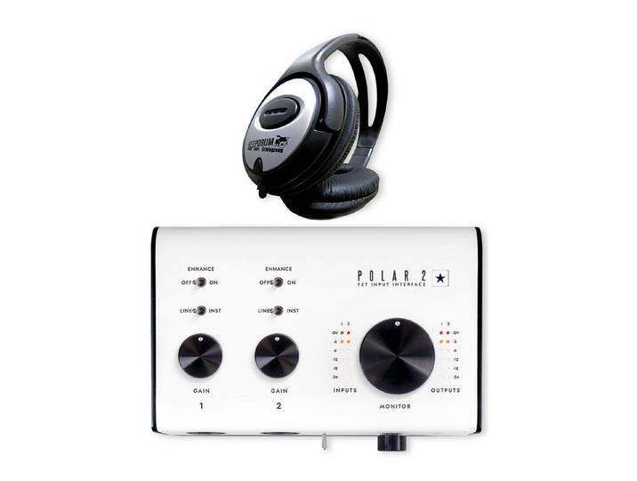 Blackstar Blackstar Audio-Interface Polar 2 Interface mit Kopfhörer Digitales Aufnahmegerät (Vorteils-Set mit Kopfhörer)