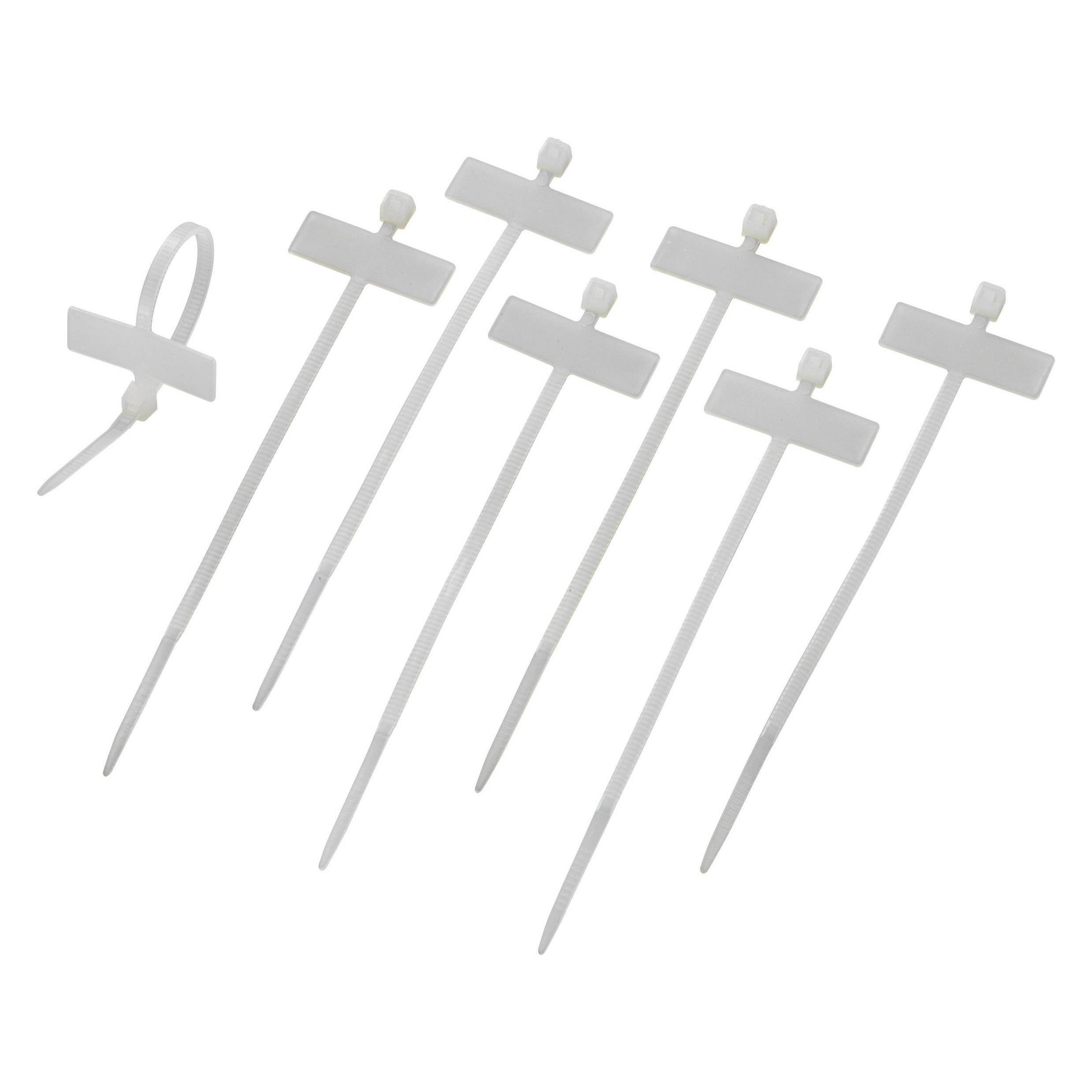 Tru Components Kabelbinder mit Beschriftungsfeld (100 mm, 100 Stk.) (539830)