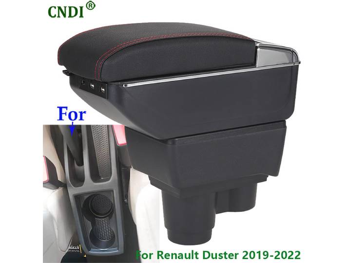 Boîte de rangement d'accoudoir de voiture pour Renault Duster, pièces de rénovation, accessoires de décoration, Dacia Duster 2019-2022