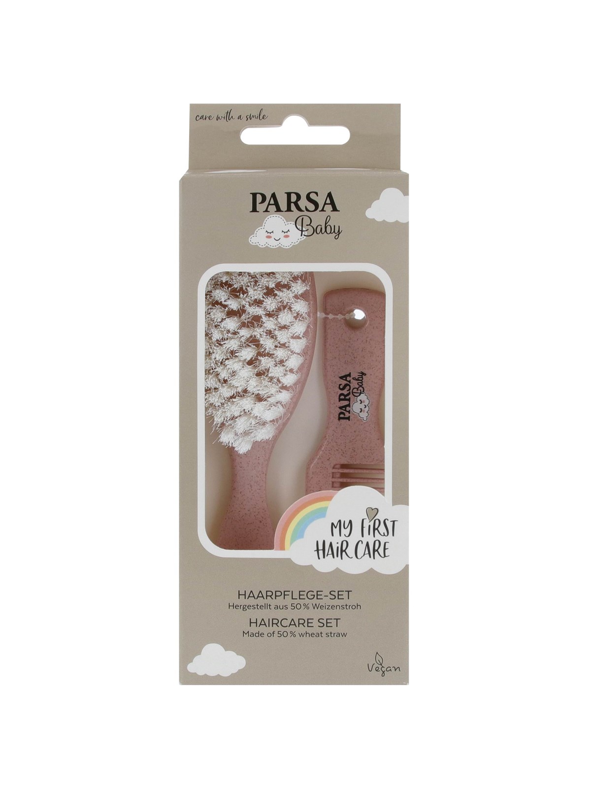 Parsa Baby Mein erstes Haarpflegeset aus veganem Biokunststoff - Blau