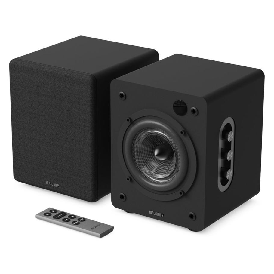 Majority D50X Aktiv Regal-Lautsprecher Black (1 Paar, 60 W) (5056444113832)