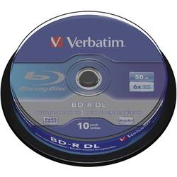Verbatim 43746 Blu-ray BD-R DL Rohling 50 GB 10 St. Spindel Antikratzbeschichtung