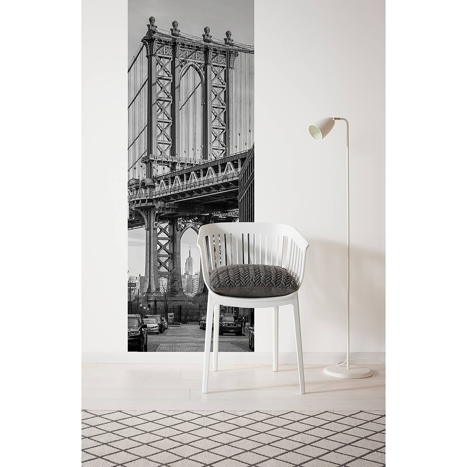 home24 Fotobehang Brooklyn View B: 100 cm, H: 280 cm