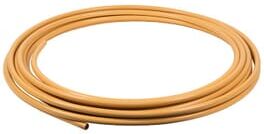 Wednesbury 15mm x 25m Yellow Plastic Coated Copper Pipe Coil