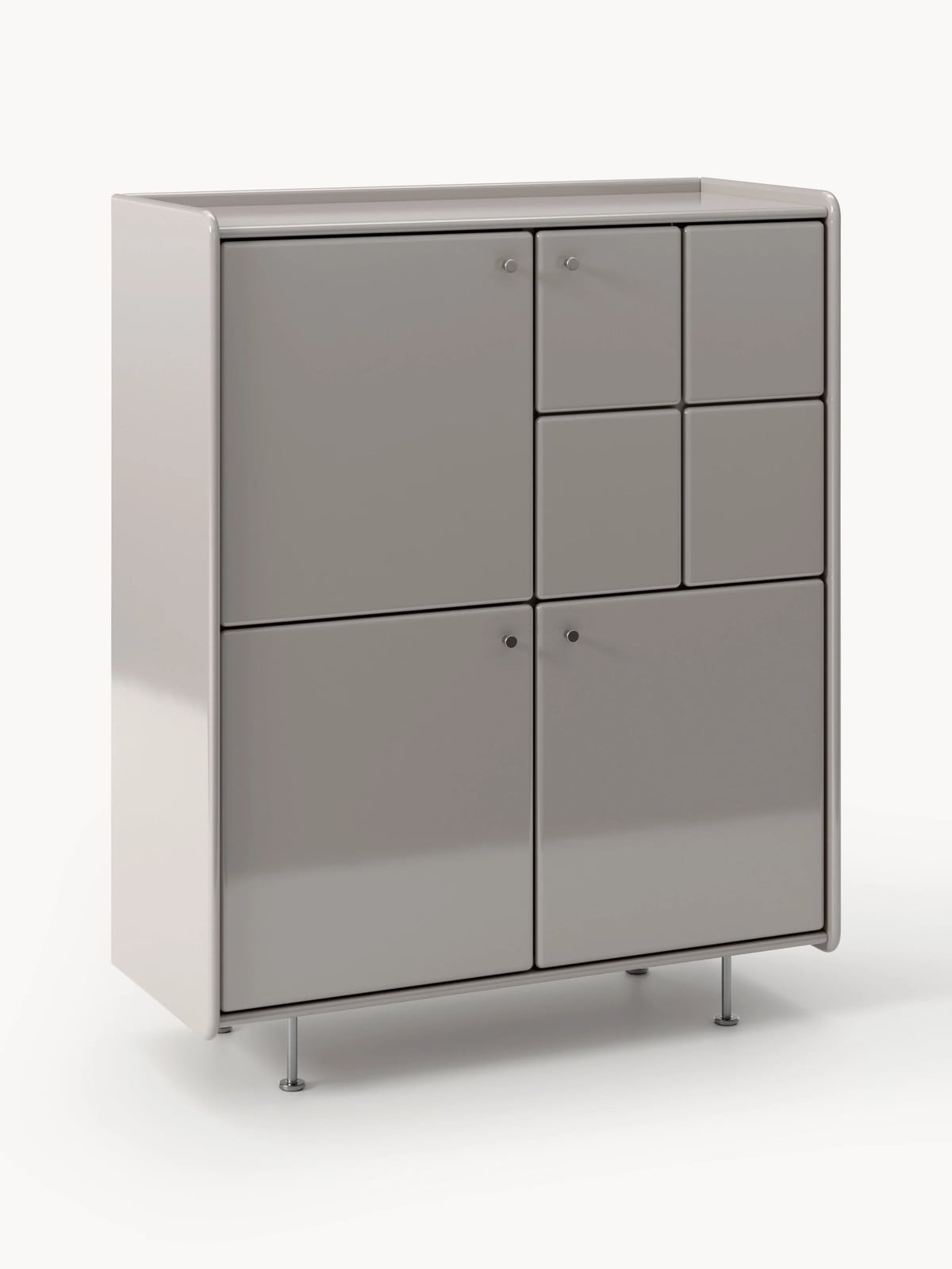 Westwing Collection Modern Metalen Dressoir Coya B: 131 cm, H: 106 cm, D: 40 cm