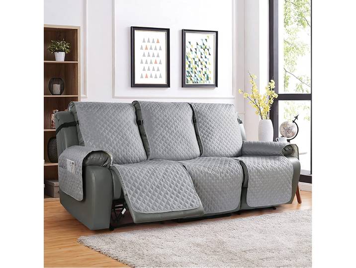 Juste de chaise inclinable coordonnante, housse de canapé, housse réversible pour animaux de compagnie, protecteur de canapé, 3 places