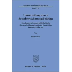 Umverteilung durch Sozialversicherungsbeiträge., Fachbücher von Josef Isensee