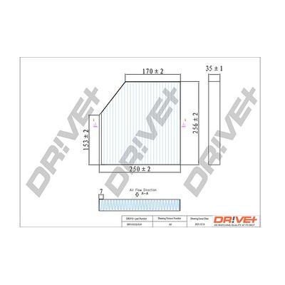 Dr!ve+ Filter, Innenraumluft [Hersteller-Nr. DP1110.12.0169] für Audi, Bentley