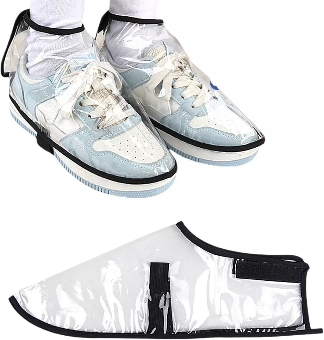 INF Couvre-Chaussures Étanche en PVC pour Coiffeurs et Usage Général M