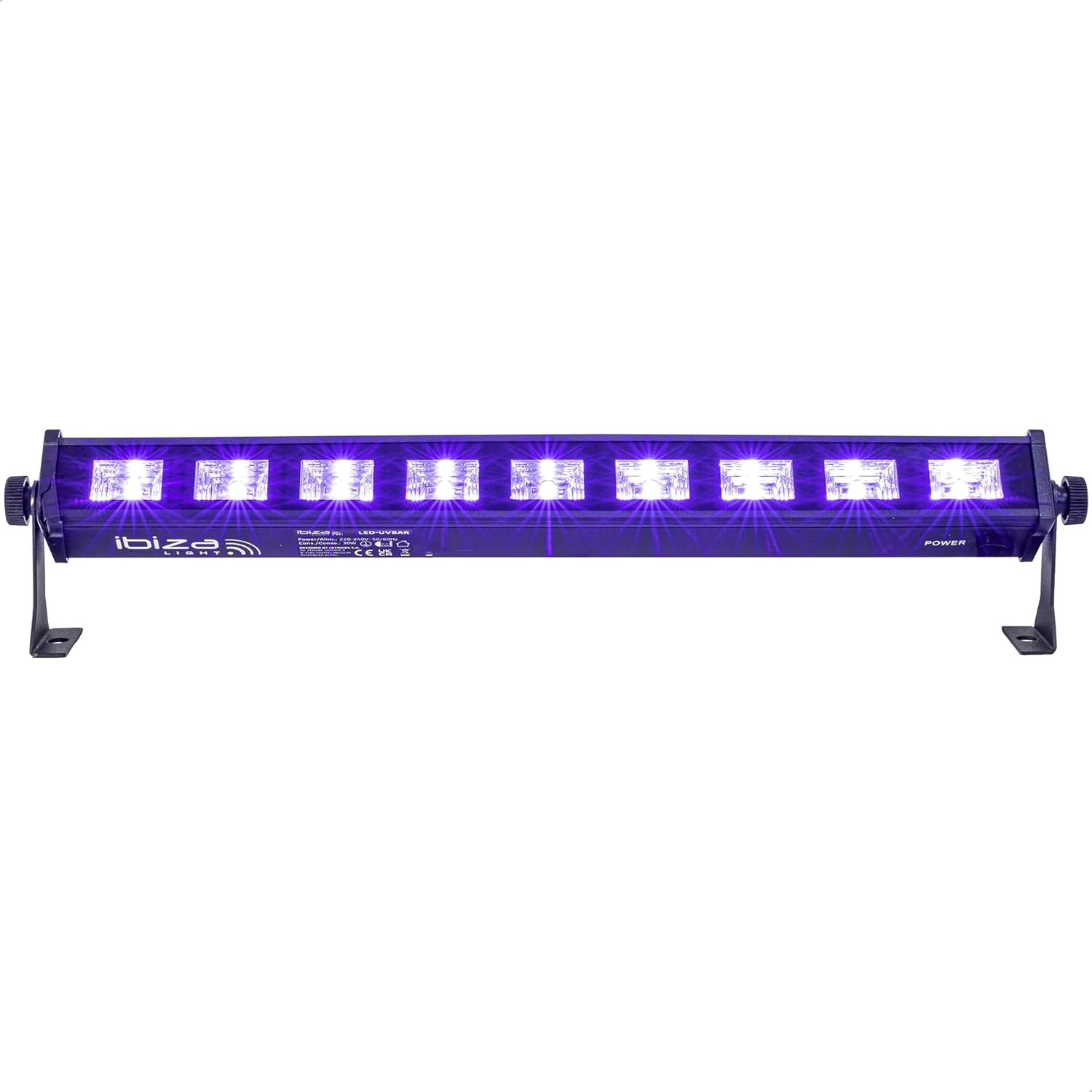 Ibiza Barra Leds UV C/ 9 Leds UV 3W e Suporte LED-UVBAR