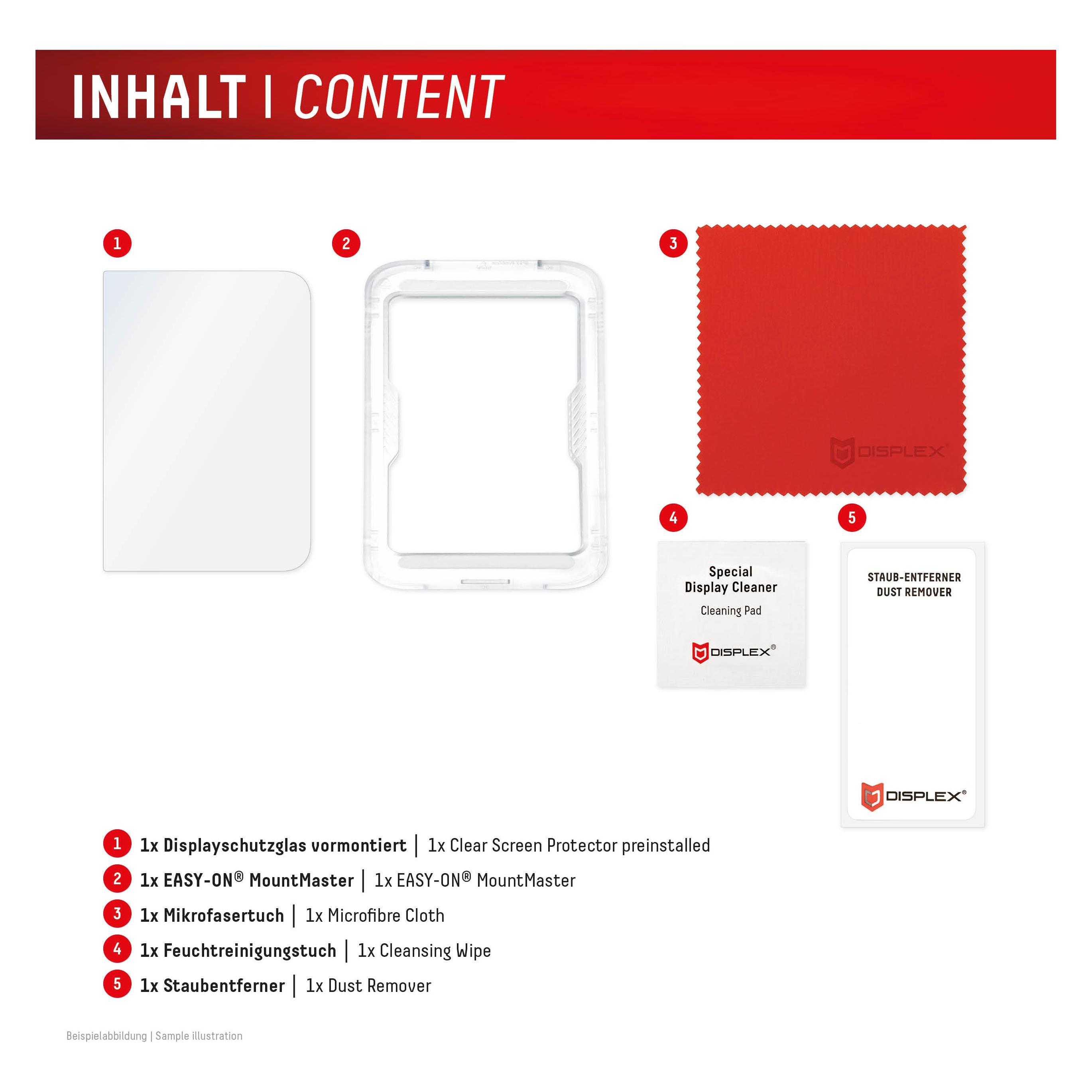 Displex Real Glass Apple (1 Stk., Apple iPhone Duo) (02324)