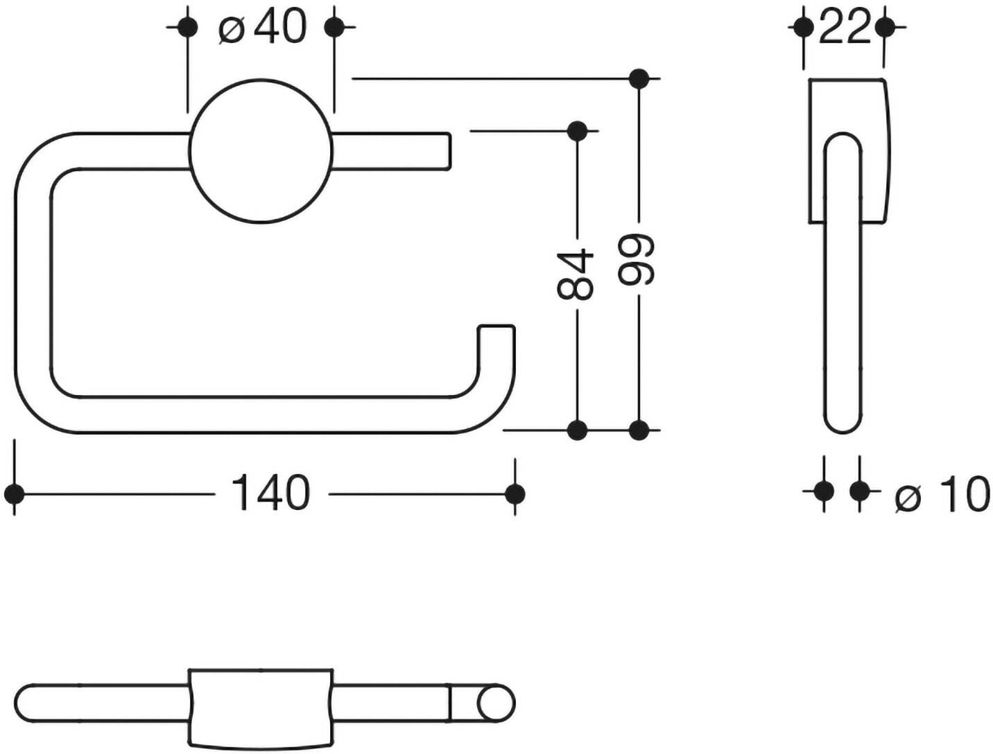 HEWI System 815 WC-Papierhalter