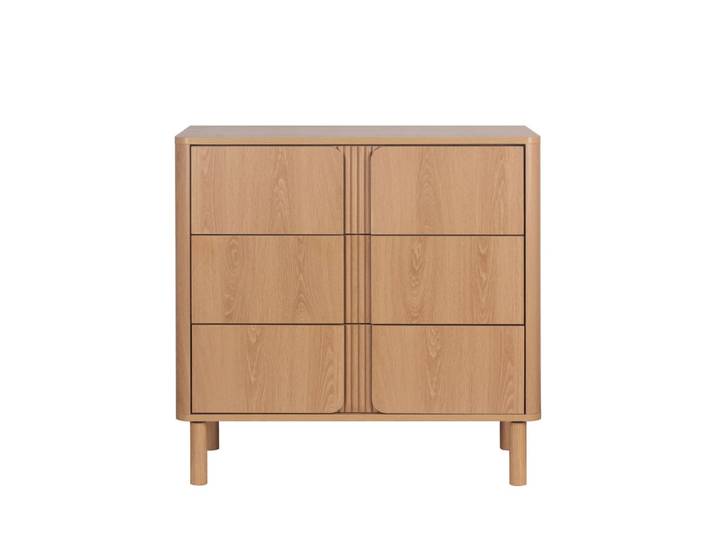 Commode 3 tiroirs en bois l80cm - bois clair