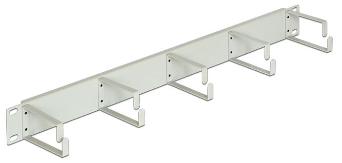 Delock Kabelmanagement Lichtgrijs RAL 7035 1U 48,3 cm (19")