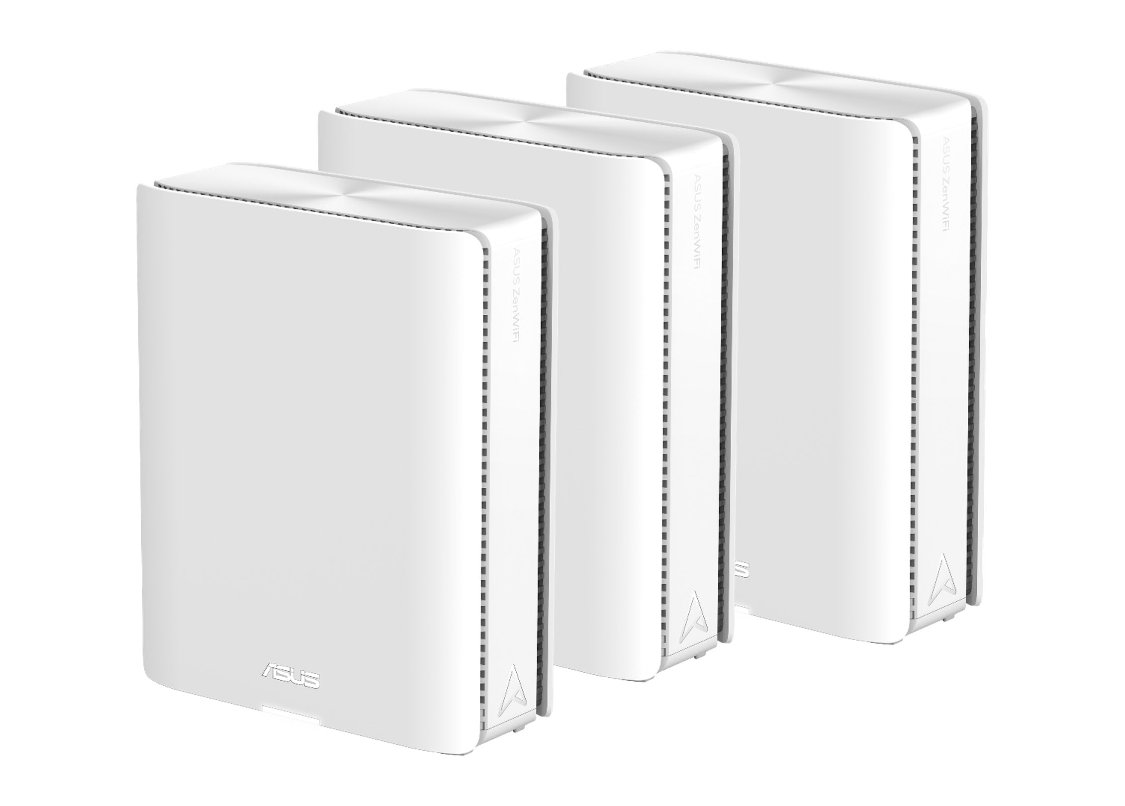 ASUS ZenWiFi BQ16 BE25000 Weiß kombinierbarer Router Home Mesh WiFi 7 System 3er-Pack