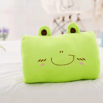 Uplift Curations HeroNap Plush Arm Pillow Cute Cartoon Hand Warmer Sleep Cushion For Kids frog
