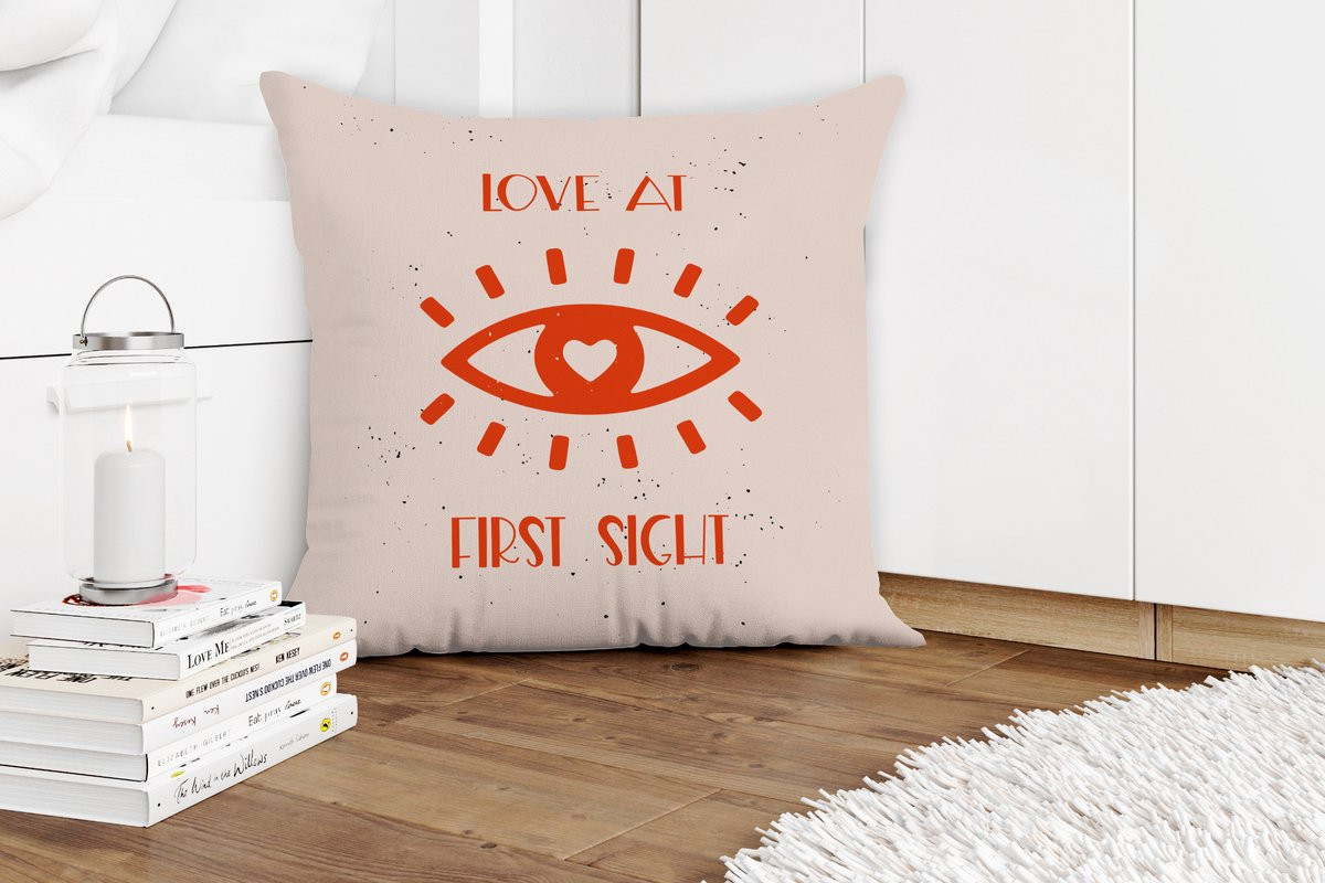PillowMonkey Sierkussen Love at first sight - 60 x 60 cm