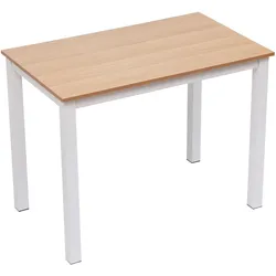 Happy Home Design-Arbeitstisch, kompakter Schreibtisch in Holzoptik, ca. 100 x 60 x 75,5 cm