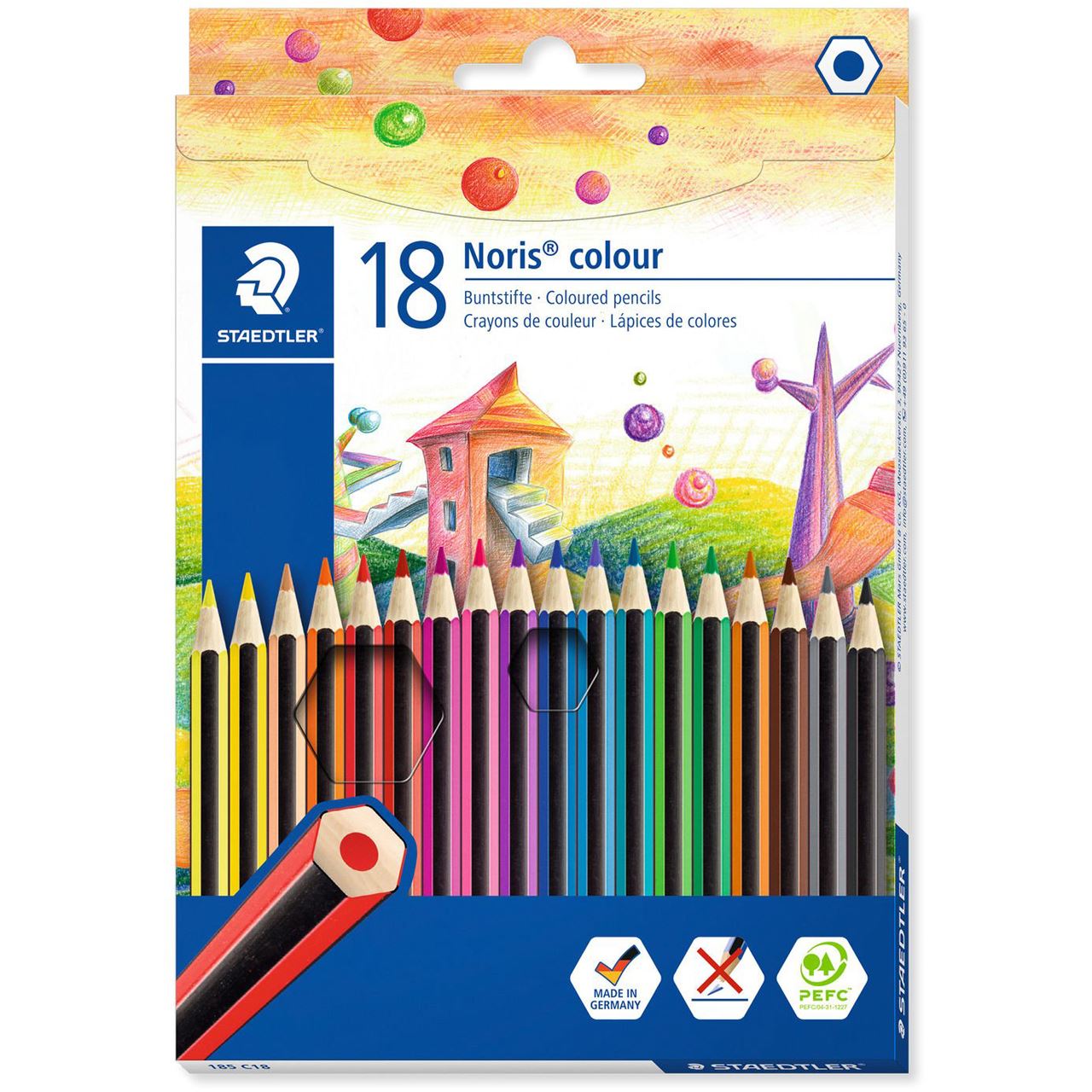 STAEDTLER Buntstift Noris Colour, 18er Kartonetui
