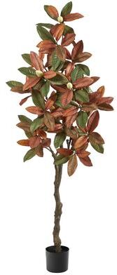 Nearly Natural 6' Fall Magnolia Artificial Tree