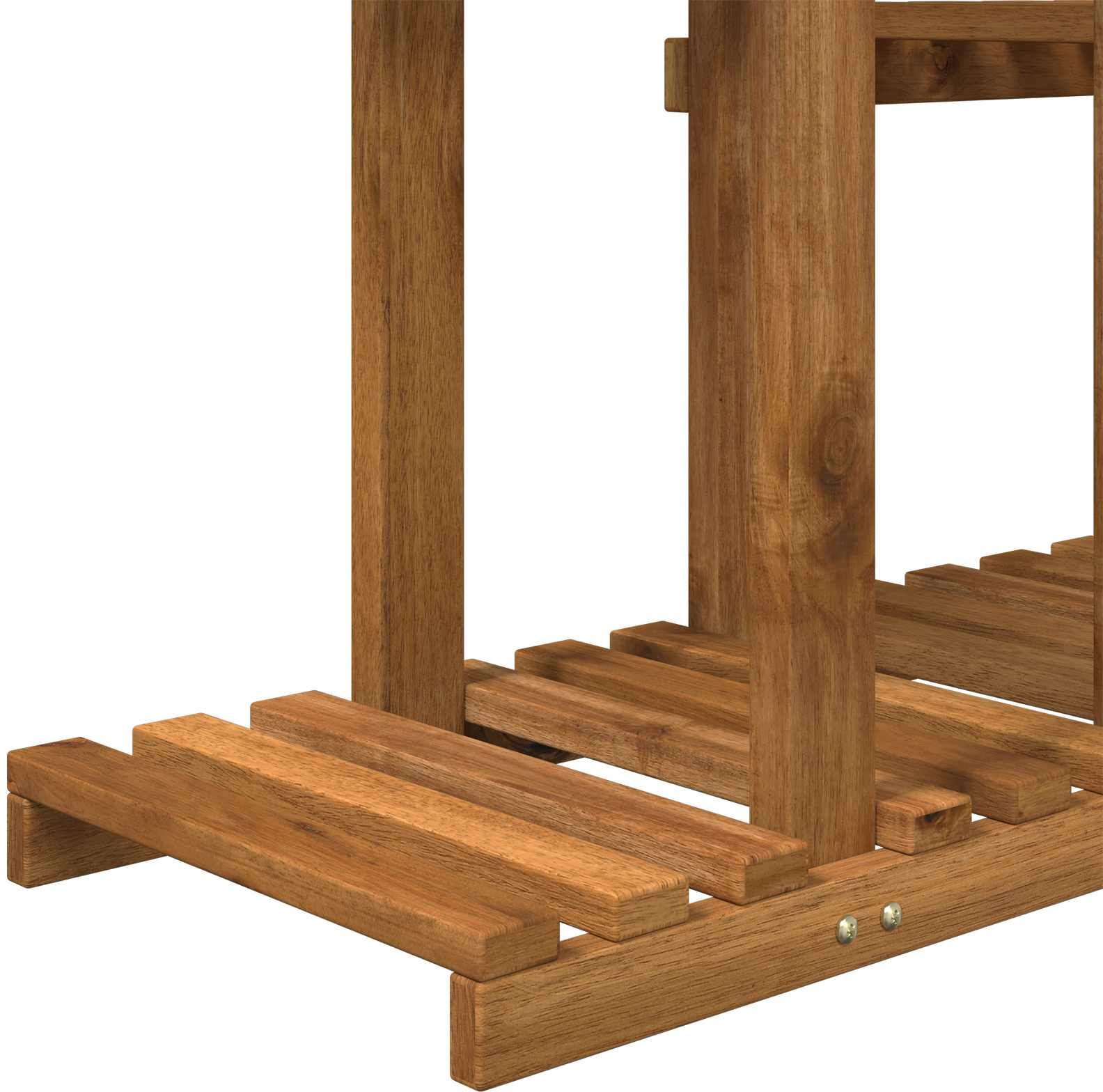 vidaXL Support de Plante Naturel 123 x 25 x 78,5 cm
