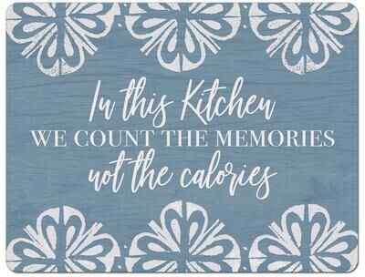 CounterArt "Counting Memories Flexible Plastic Cutting Board Mat 15"" x 11.5"", Made in the USA, Decorative, Flexible, Easy to Clean"