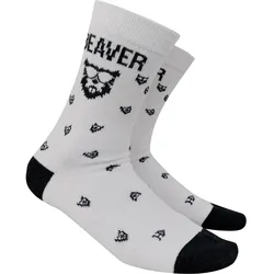Beaver Golf Socken Merino, weiss/schwarz