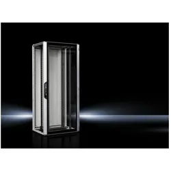 Rittal 42U, 8000 N, VX IT (42 HE, 19 Zoll Rack), Serverschrank, Schwarz, Grau