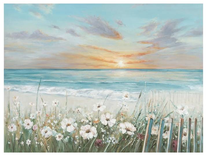 Bild Romantischer Sonnenaufgang image LAND / Grösse: 120 x 90 cm