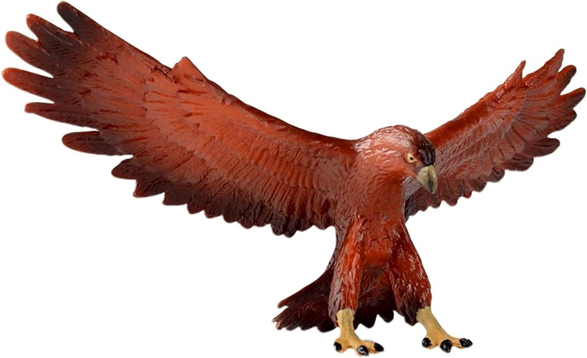 Adelaar Beeldje - Wilde Vogel - Decoratieve Weergave - Realistisch Ontwerp - Meerkleurig