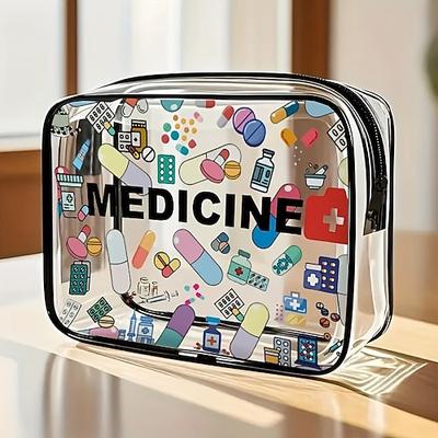 1/2 große Kosmetiktasche mit Reißverschluss, tragbarer Make-up-Organizer für Frauen und Mädchen, Reise-Kulturbeutel mit kleinem PVC-Make-up-Täschchen