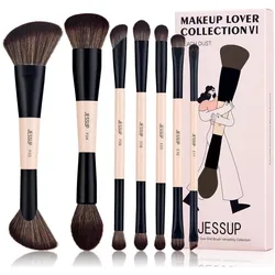 Jessup, Schminkpinsel, Makeup Pinsel Set 7pcs Doppelseitige Pinsel für Foundation (Set)