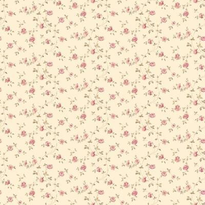 Galerie Wallcoverings Miniatures 3 Miniature Rose Trellis Design Vinyl on Non-woven Matte Wallpaper Roll