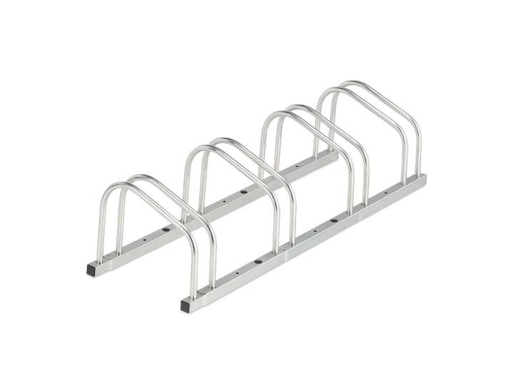 Fahrradständer für 4 Fahrräder Silber