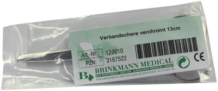 Verbandschere verchromt 13 cm