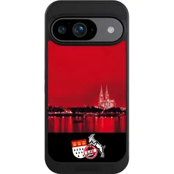 Nivocase Hülle für Google Pixel 9 Handyhülle NIVOcore Case Schwarz 1. FC Köln Offizielles Lizenzprodukt (Google Pixel 9), Smartphone Hülle, Schwarz